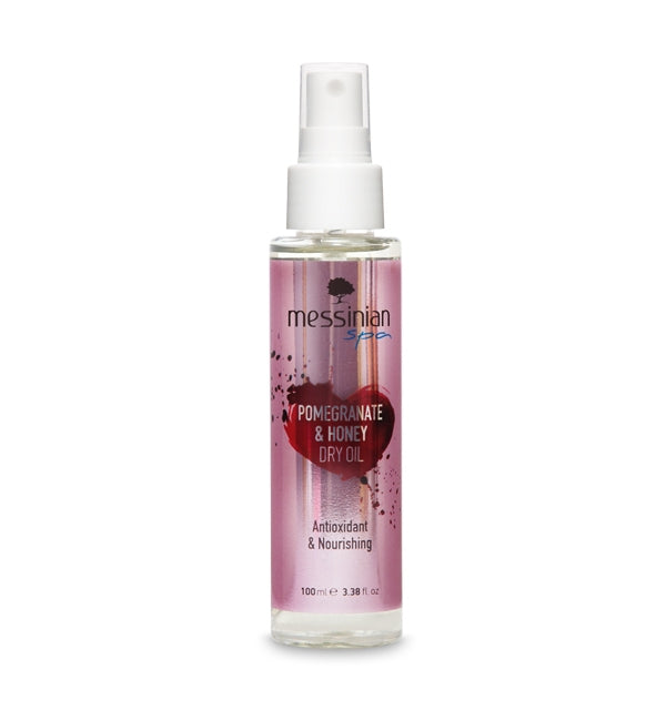 Gaivinantis ir drėkinantis sausas kūno aliejus su granatais ir medumi, 100ml