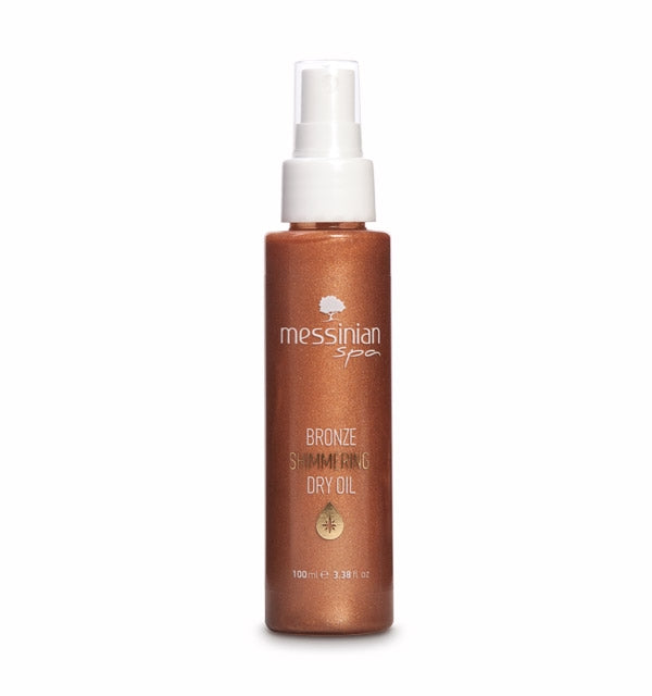 Bronzinio spindesio suteikiantis sausas kūno aliejus, 100ml