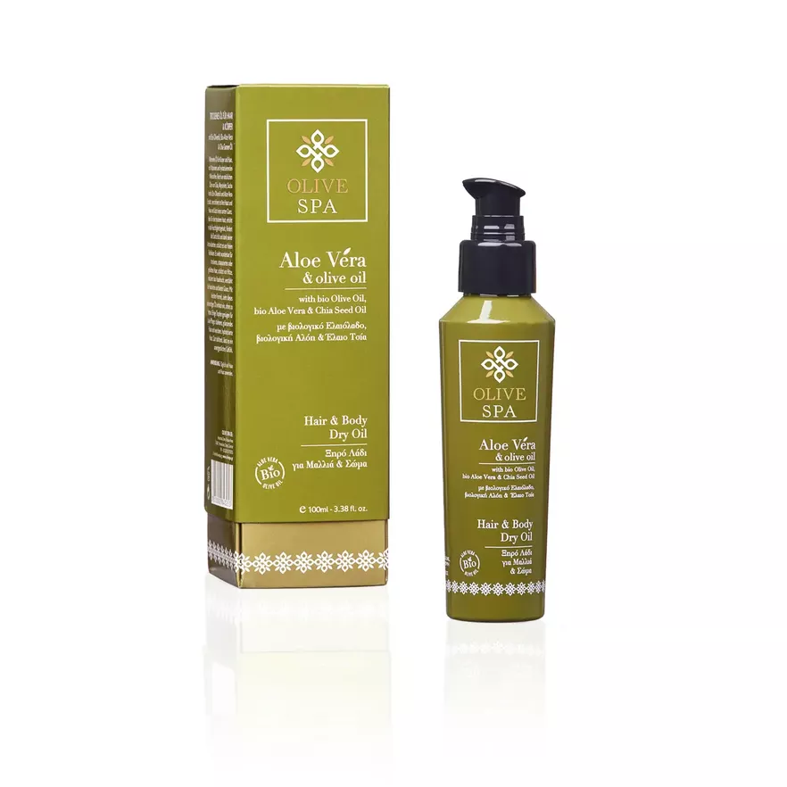 Olive Spa Hair & Body Dry Oil sausas plaukų ir kūno aliejus, 100 ml.